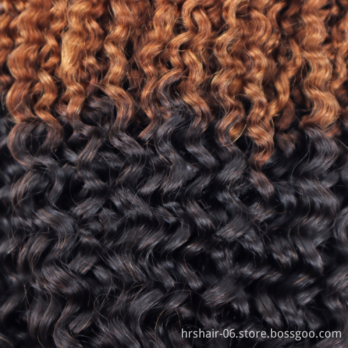 T1b/30 Color Jerry Curly Brazilian Hair Bundles With Closure Vendors Cuticle Aligned Virgin Human Hair Wholesales Extension